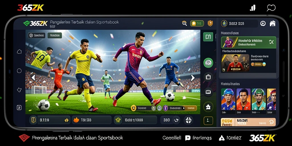 Screenshot utama 365ZK menampilkan gameplay taruhan yang interaktif dan menarik.