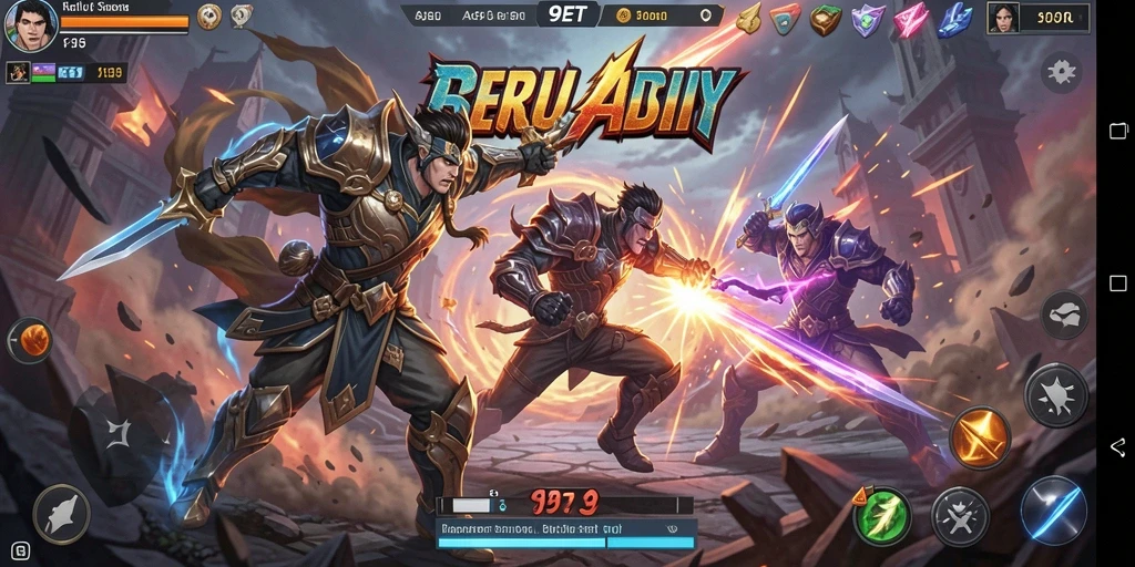 Screenshot gameplay 9ET menampilkan aksi seru dan grafik menawan.