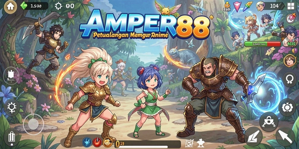 Tampilan gameplay yang menakjubkan dari AMPER88 dengan karakter anime favorit.