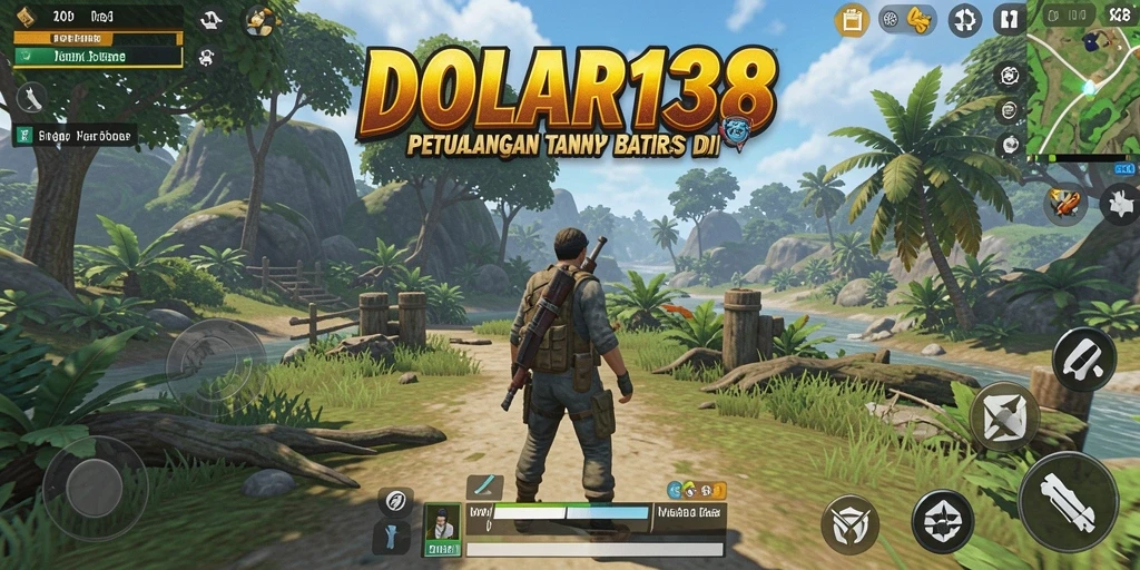 Screenshot gameplay DOLAR138 menampilkan karakter menjelajahi dunia terbuka yang luas.
