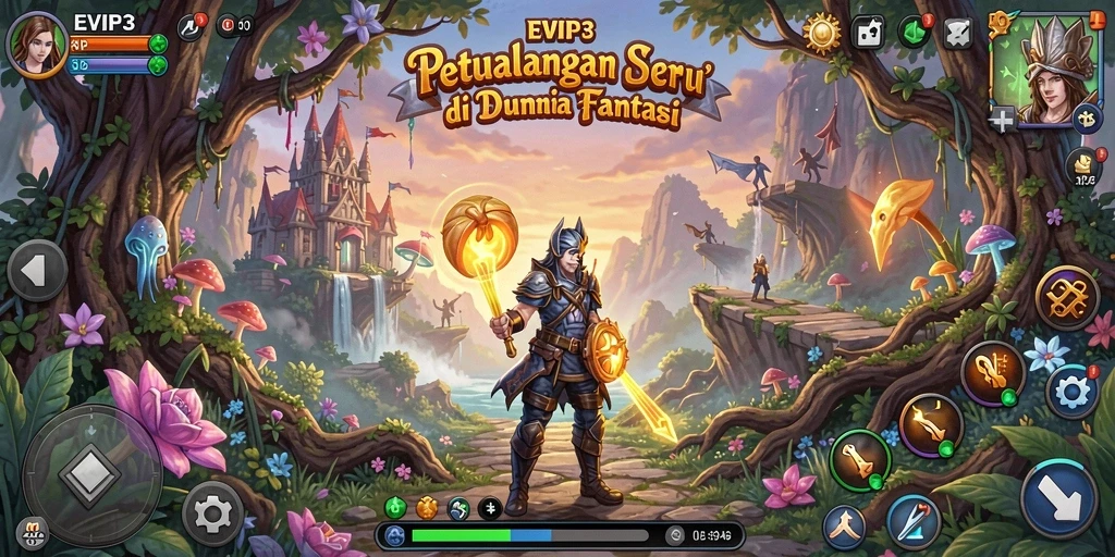 Tampilan gameplay <strong>EVIP3</strong> yang mendebarkan dalam petualangan yang penuh aksi.