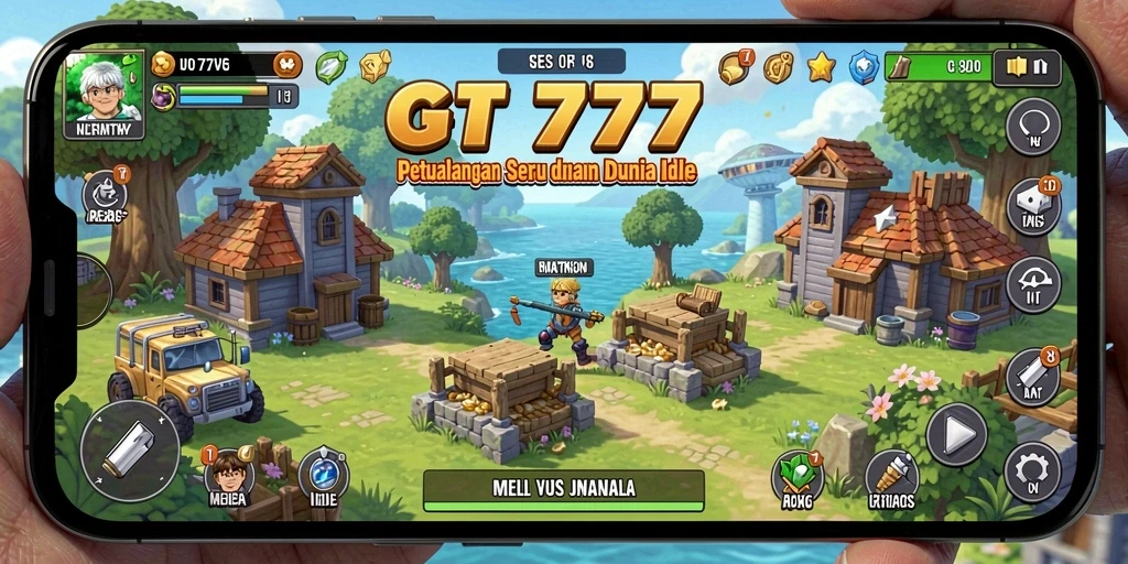Screenshot GT777 menampilkan gameplay Idle yang menarik.