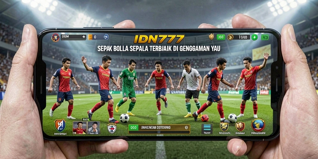 Gameplay seru dalam IDN777 yang menampilkan aksi sepak bola nyata.