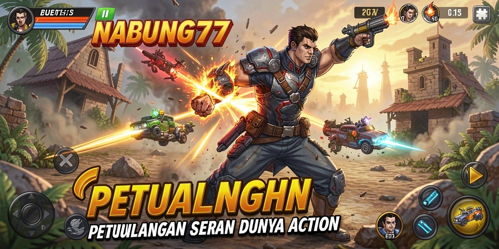 Tampilan seru gameplay NABUNG77 yang penuh aksi.
