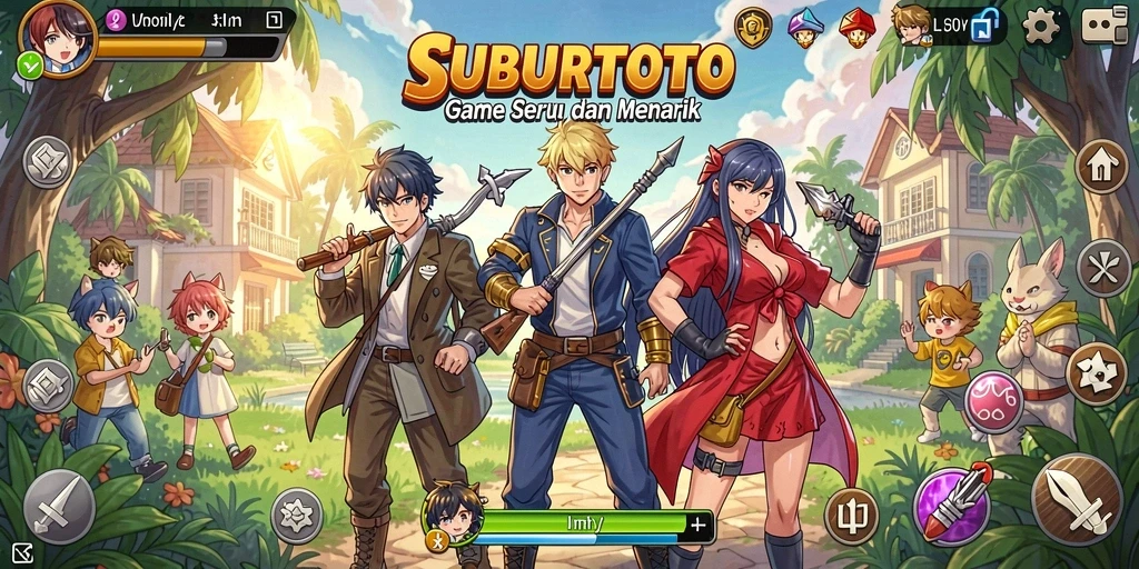 Gameplay seru SUBURTOTO yang penuh warna dan petualangan.