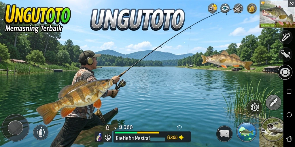 Tangkapan ikan yang mengesankan di UNGUTOTO dengan grafis yang menawan.