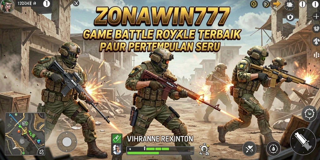 Screenshot gameplay seru dari pertempuran di ZONAWIN777.